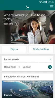 Cathay Pacific android App screenshot 3